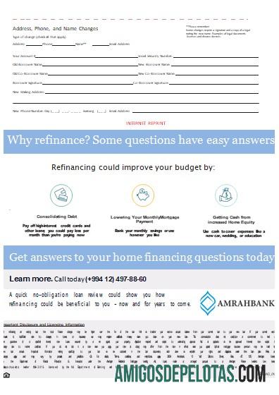 Extrato de hipoteca do banco Amrahbank do Azerbaijão, 3 páginas, 3 Scr modelo